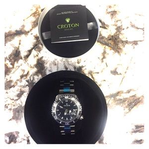 MEN'S ALL STAINLESS STEEL QUARTZ WATCH